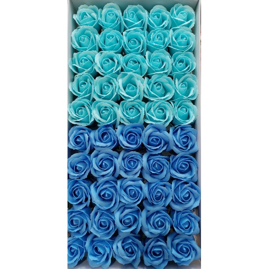 ОПТ Роза из мыльной пены 3 слоя диаметр 5 см 50 шт микс №8